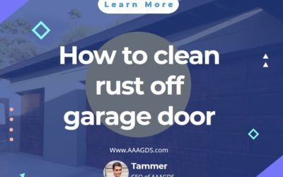 How to clean rust off garage door