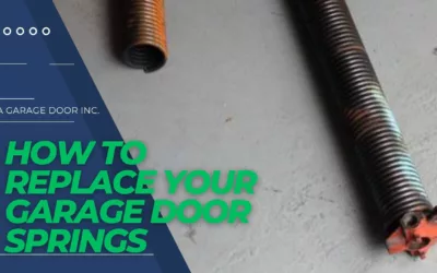 How to replace garage door springs