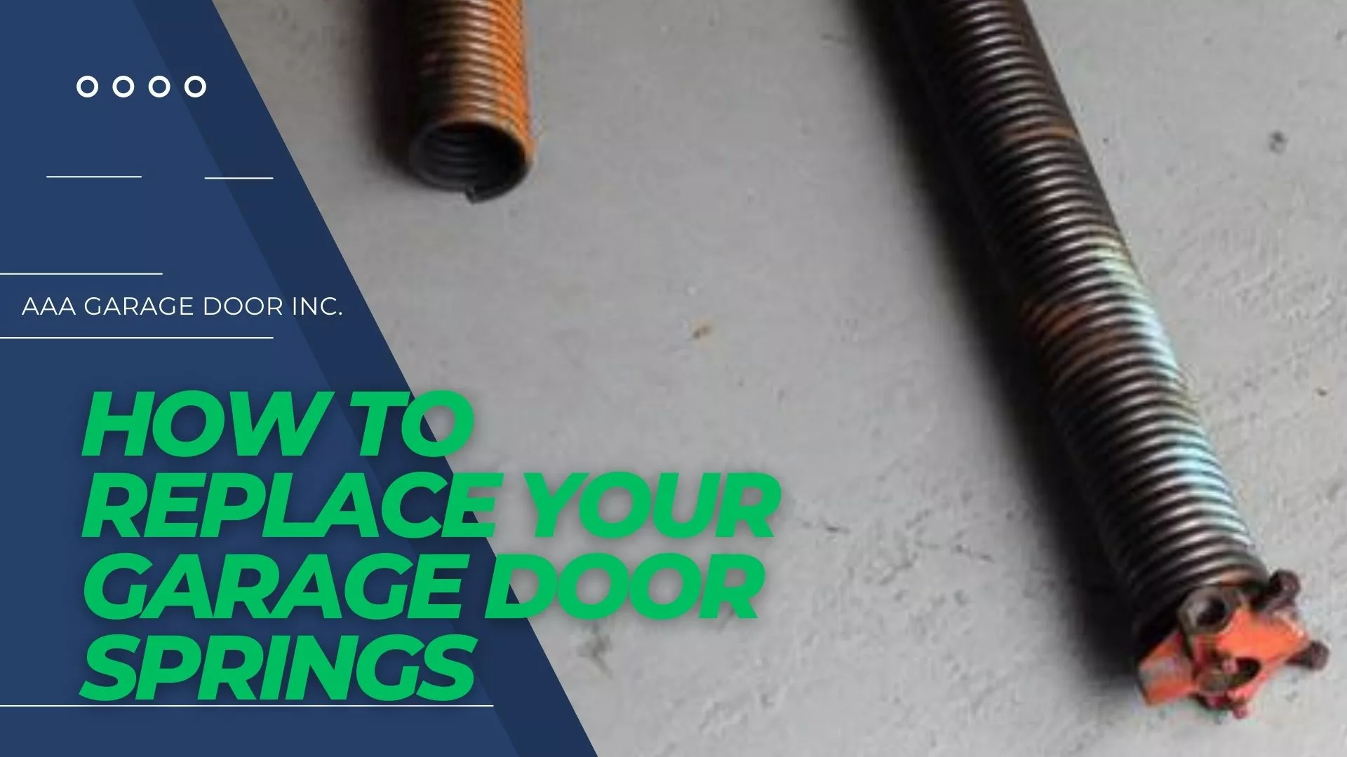 how to replace garage door spring