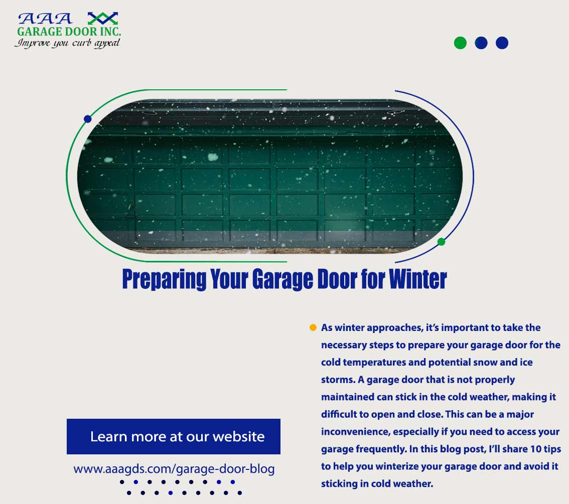 Preparing Your Garage Door for Winter