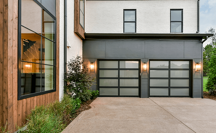 avante ax frosted black single garage door Residential Garage Door Replacement