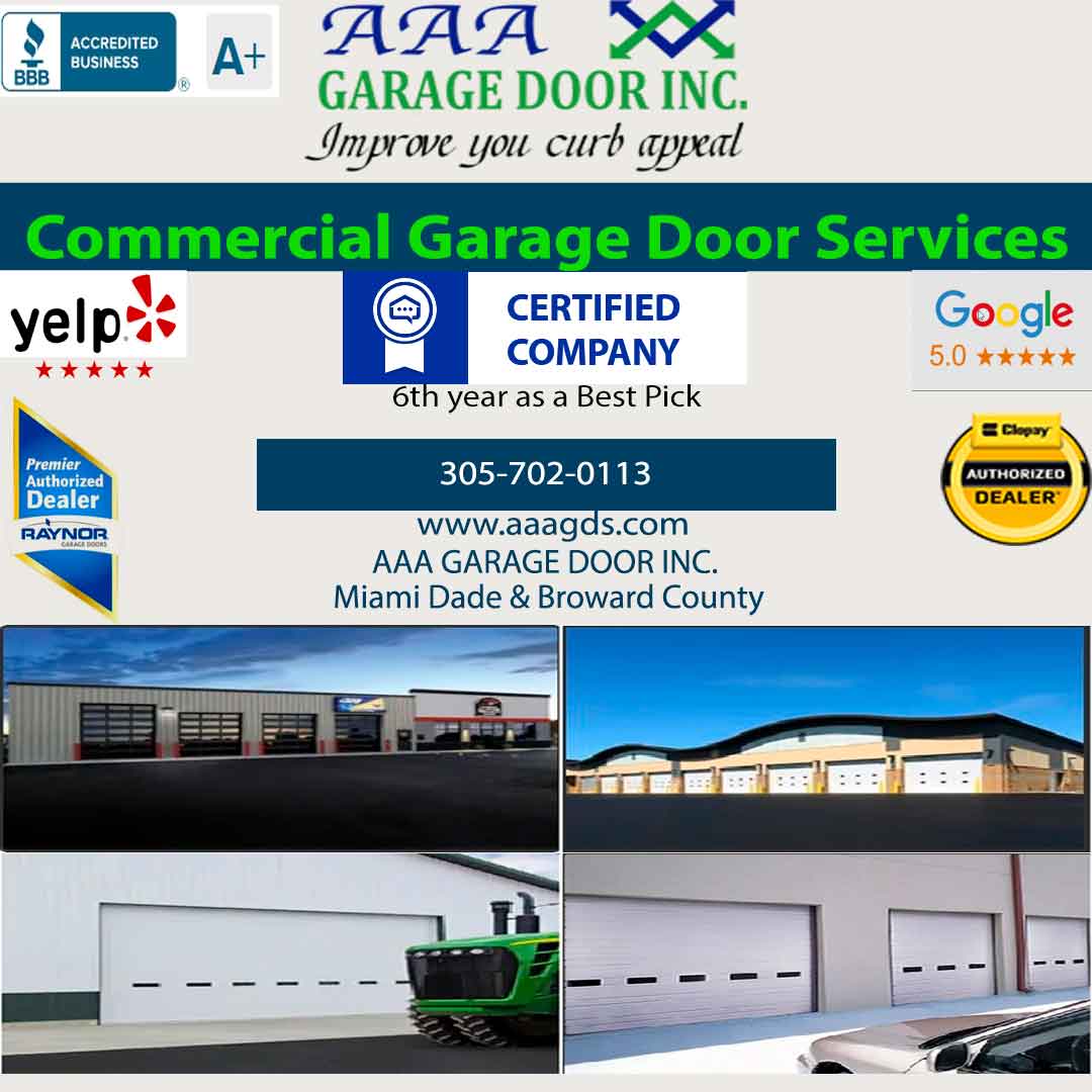 Commercial garage door services