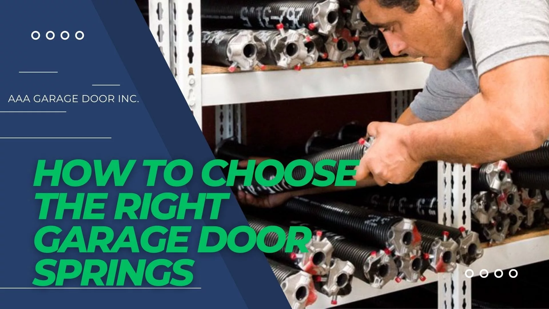How To Choose The Right Garage Door Springs