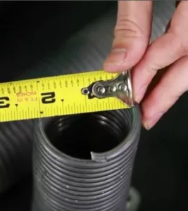 measure the inside diameter of torsion springs