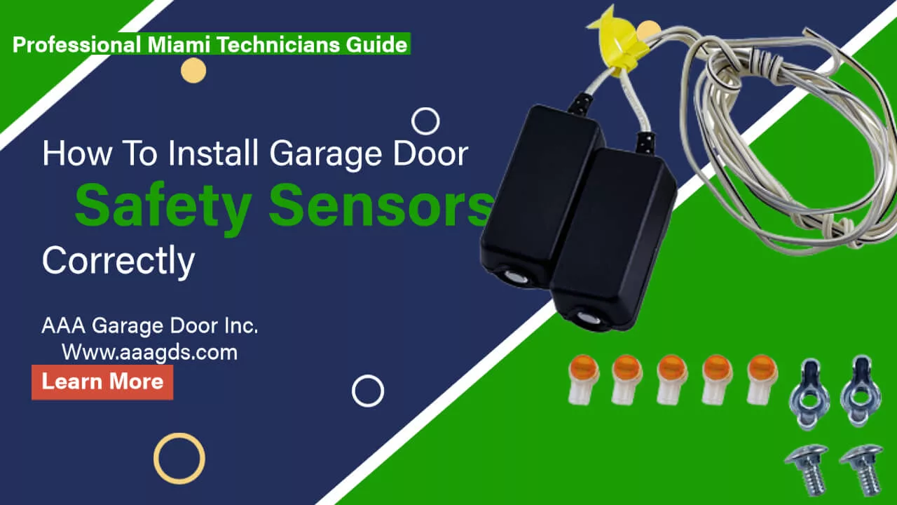 How to install garage door safety Sensors