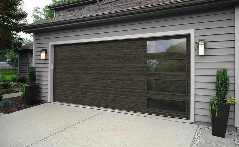 Modern-Steel-Black-Garage-Door-Side-Window