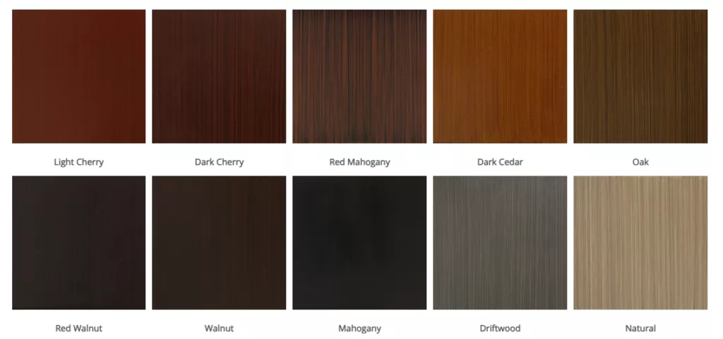  traditional wood colors